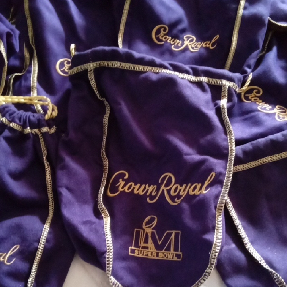 Crown Royal Purple Velvet Bags Set